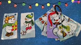Снеговики! Новая коллекция с мини картинками. Рисунки от Риша Тв