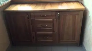 Комод из массива ореха своими руками, покрытый лаком(Furniture,cabinet).