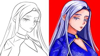 Рисую своего webtoon персонажа на айпаде