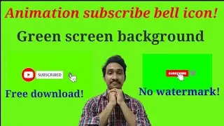 Animation green screen subscribe bell button no copyright in Tamil|Tech Master