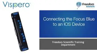 Connecting the Focus Blue Refreshable Braille Display to an iOS Device