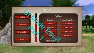 Unity 3D Tutorial: How to make a Option Panel UI with buttons and scroll bars Part 1.