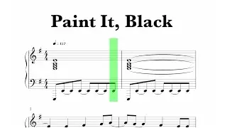 The Rolling Stones - Paint It, Black Sheet Music