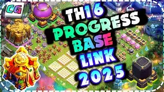 New! TH16 Progress Base and Showcase Base with Link! COC TH16 Funny Troll Base 2025
