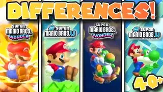40+ TINY Differences Between Super Mario Bros Wonder and New Super Mario Bros!