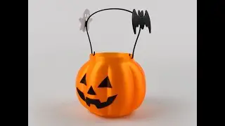 Jack o lantern basket for Halloween