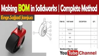 How to Make Bill of Material in Solidworks | Solidworks Tips & Tricks