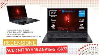 Acer Nitro V 15 ANV15-51-5673 Notebook Gaming Recensione