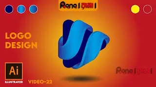 How To Design A Logo Tutorial Illustrator 2022 | The Making of Logo Illustrator | Video-22 | Rana |