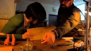Violin plate rub joint (no clamping)