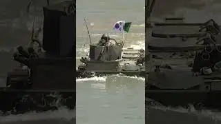K808 차륜형장갑차 백호 육군9보병사단 도깨비여단 임진강 도하 훈련 #military #army#ifv#k808#백호#전투용장갑차