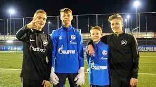 13 Jährige FC SCHALKE 04 Jugendspieler vs. Germankickerz - Ultimative Fußball Challenges