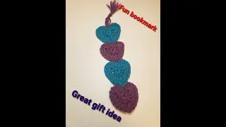 Crochet book mark/Free tutorial/Quick easy project