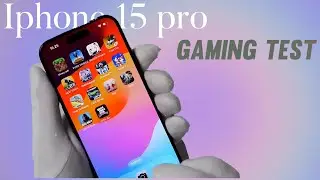 Game test on iPhone 15 pro || performance test