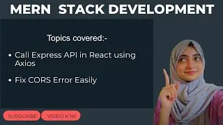 How to Call Express API in React using Axios | Fix CORS Error Easily