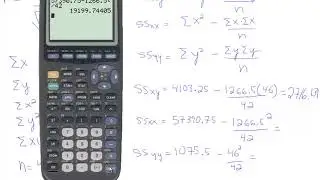 Calculating the Correlation Coefficient & Testing for a Significant Linear Relationship