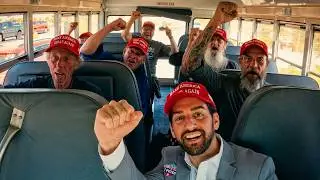 Taking Homeless People to VOTE TRUMP