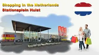 Shopping center station square in Hulst Netherlands 2024