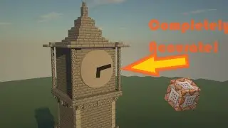 Making a Huge Tower Clock in Minecraft using COMMANDS