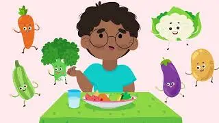 SEBZELER ŞARKISI 🥦🥕🍆🥔 | Egitici cizgi film Patlıcan Kabak Brokoli | Patates Adam Şarkısı