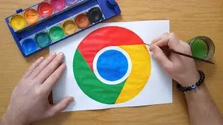 How to draw the Google Chrome logo 2022