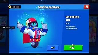 Buying Super Star Stu ☺️❤️ [ Brawl Stars ]