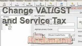 How to Apply VAT, GST and Service Tax - Restaurant Billing Software (Hindi)