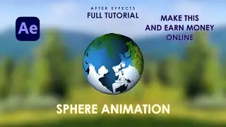 Creating 3D Sphere Animations in After Effects | Rotating 3D Sphere in After Effects