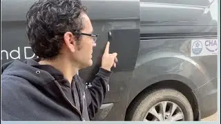 Ford Custom Van Break In Attempt, Stopped by Shield and we Repair the damage caused by the Thieves!