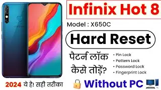 Infinix Hot 8 (X650C) Hard Reset | Infinix Hot 8 Pattern Unlock & Factory Reset | Forgot Password?