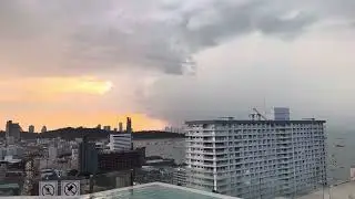 Rain Storm in the Distance. -Somerset Pattaya Thailand