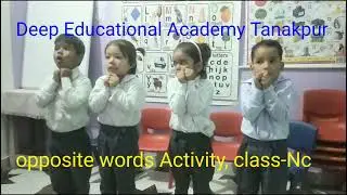 opposite words Activity-  class Nursery