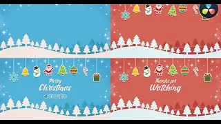 Short Christmas 2024 Intro for DaVinci Resolve | DaVinci Resolve template - Envato elements