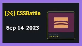 CSS Battle Solution | Daily Targets - 14th September 2023 | CSS3 | CSS Challenge