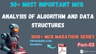 data structure and Analysis of Algorithms LEC-03 MCQ-series 1000 mcq.#computer #dsa #softcomputing