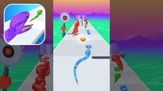 Snake Run Race - Gameplay Walkthrough (Android)