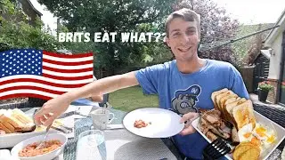 Americans try traditional, at home British food | 🇺🇸 to 🇬🇧