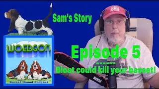 Bloat could Kill your basset!  - Sam's Story - Episode 5 of WOEBGON the Basset Hound Podcast