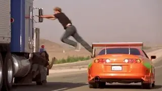 FAST and FURIOUS - Truck Chase (Civics & Supra vs Peterbilt)  