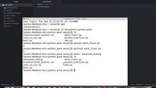 create Python in Atom, run from command line (Mac)
