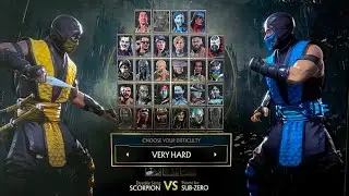 Mortal Kombat 11- Klassic Scorpion Vs Klassic Sub-Zero (Very Hard)
