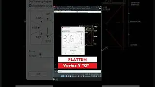 Autocad Flatten a drawing automatically #shorts #short #shortvideo #trending