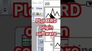 How to plot XRD data using origin software