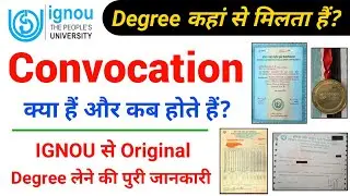 What is IGNOU Convocation Registration | ignou original degree | ignou 34 convocation date 2021