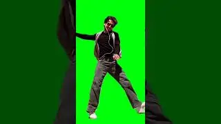 Tiger shorf dancing green screen video। 