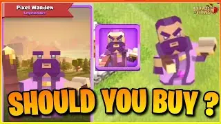 Should You Buy The New Pixel Warden Skin Or Not ? | Clash Of Clans New Grand Warden Hero Skin