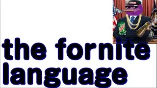 the fortnite language