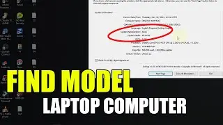 How To Find The Model Of Your Laptop Computer Model Number