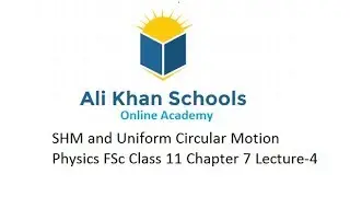 SHM and Uniform Circular Motion | Physics FSc Class 11 Chapter 7 Lecture-4