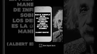 Dar el ejemplo... Grandes Frases “Albert Einstein” #ejemplo #frases #motivacion #einstein #viral